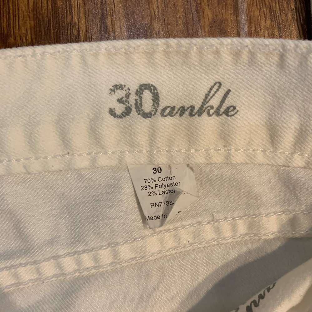 J. Crew toothpick ankle jeans white - Picture 6 of 8